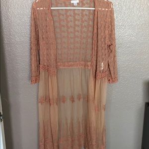 Pink cardigan